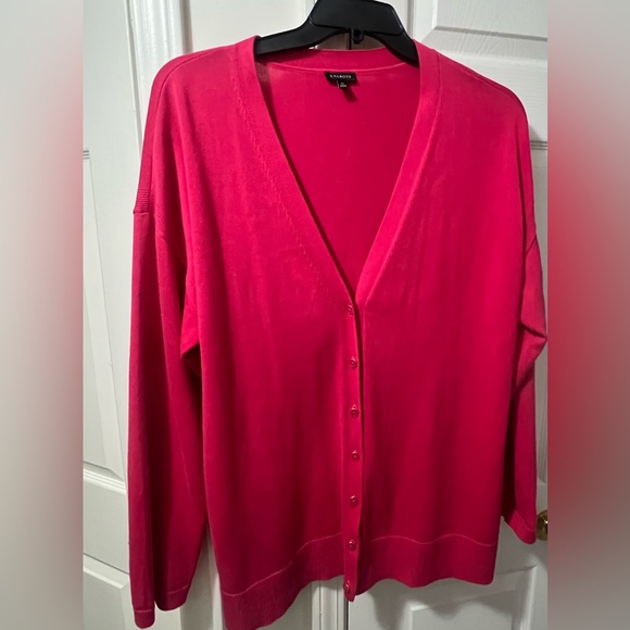 TALBOTS WOMENS LONG SLEEVE SWEATER SIZE XL PINK - Picture 1 of 6